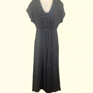 Women’s Black/White Striped Altar’d State Jumpsuit/ Romper, Small